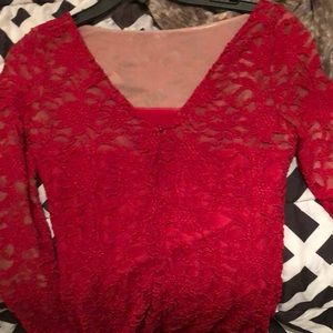 Ralph Lauren Dresses - Red lace Ralph Lauren dress Ralph Lauren Dresses - Red lace Ralph Lauren dress
